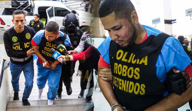 El sujeto detenido fue llevado a la sede de la Dirección de Investigación Criminal (Dirincri) tras el fuerte enfrentamiento entre la PNP y delincuentes en la Vía Expresa. Foto: composición LR/Silvana Quiñonez/LR El sujeto detenido fue llevado a la sede de la Dirección de Investigación Criminal (Dirincri) tras el fuerte enfrentamiento entre la PNP y delincuentes en la Vía Expresa. Foto: composición LR/Silvana Quiñonez/LR