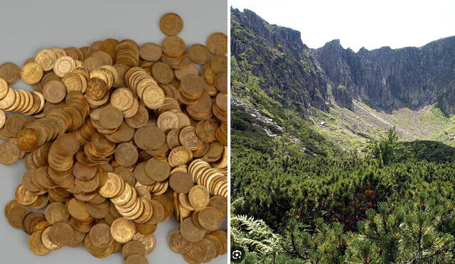 Las monedas de oro pesan 3,7 kilogramos y están valuadas en 360.000 dólares. Foto: Museo de Bohemia Oriental