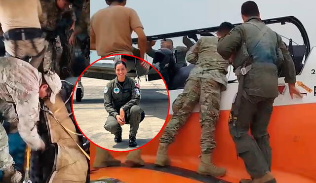 FAP se alista para el rescate de la pilota Ashley Vargas Mendoza. Foto: FAP FAP se alista para el rescate de la pilota Ashley Vargas Mendoza. Foto: FAP