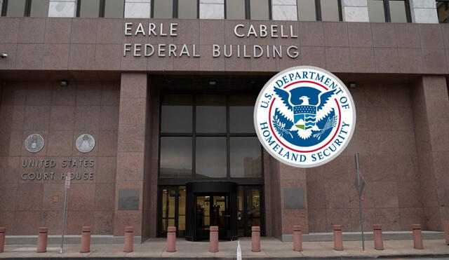 En Dallas, agentes del ICE arrestan a inmigrantes en la corte tras la desestimación de sus casos para proceder con una rápida deportación. En Dallas, agentes del ICE arrestan a inmigrantes en la corte tras la desestimación de sus casos para proceder con una rápida deportación.