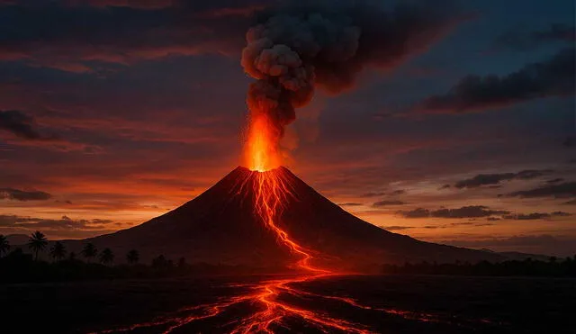 Metales precios son expulsados hacia la superficie durante las erupciones volcánicas en Hawái. Foto: IA. Metales precios son expulsados hacia la superficie durante las erupciones volcánicas en Hawái. Foto: IA.