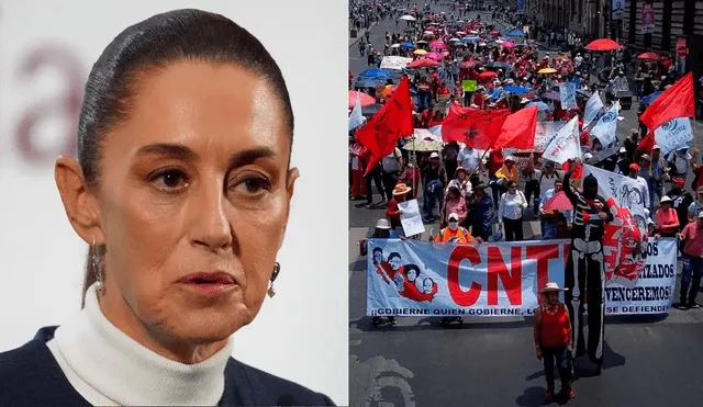 Sheinbaum descartó reunirse con miembros del CNTE. Sheinbaum descartó reunirse con miembros del CNTE.