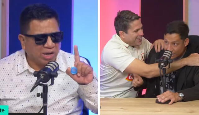 Silvio Valencia apareció como invitado en el programa de los exporteros. Foto: captura de Ni loco ni santo/YouTube Silvio Valencia apareció como invitado en el programa de los exporteros. Foto: captura de Ni loco ni santo/YouTube