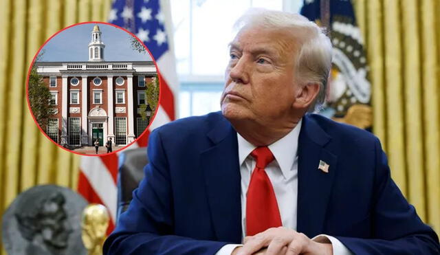Trump señala a estudiantes extranjeros de "no pagar nada" en Harvard.