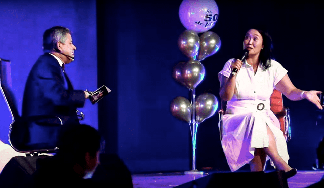 Keiko Fujimori, investigada por lavado de activos, imitó al Valor de la Verdad en la celebración de sus 50 años. Foto: Difusión Keiko Fujimori, investigada por lavado de activos, imitó al Valor de la Verdad en la celebración de sus 50 años. Foto: Difusión