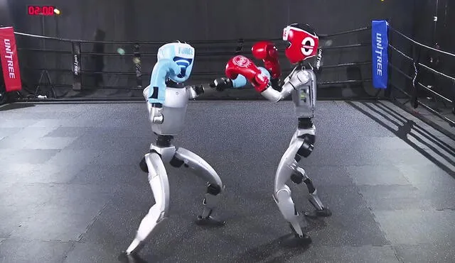 Hangzhou, China, fue el escenario del primer combate de boxeo entre robots humanoides. Foto: Unitree Hangzhou, China, fue el escenario del primer combate de boxeo entre robots humanoides. Foto: Unitree