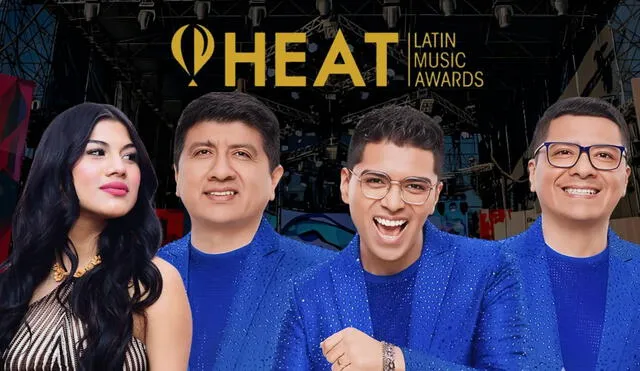 Brunella Torpoco y el Grupo 5 están nominados a los Premios Heat 2025. Foto: Composición LR/difusión Brunella Torpoco y el Grupo 5 están nominados a los Premios Heat 2025. Foto: Composición LR/difusión