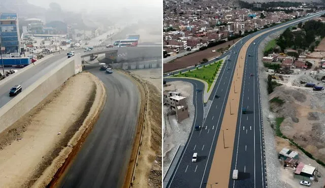 Así luciría la renovada autopista de Lima Norte luego de más de 10 años de abandono. Foto: Composición LR/CDN/Andina Así luciría la renovada autopista de Lima Norte luego de más de 10 años de abandono. Foto: Composición LR/CDN/Andina