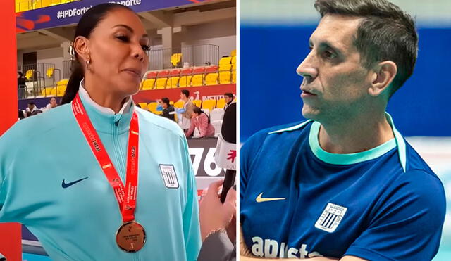 Cenaida Uribe habló sobre la destitución del entrenador Paulo Milagres en plena Liga Peruana de Vóley. Foto: composición GLR/YouTube 'aquiTVO'