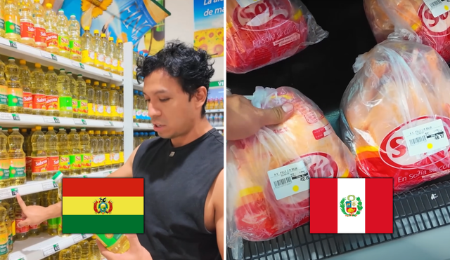 El joven peruano comparó los precios entre el aceite, el arroz, el pollo, el huevo y demás productos básicos. Foto: composición LR/YouTube/ Genner Silva El joven peruano comparó los precios entre el aceite, el arroz, el pollo, el huevo y demás productos básicos. Foto: composición LR/YouTube/ Genner Silva