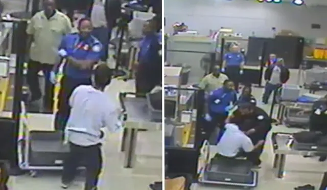 Canadiense agrede a agente de TSA en aeropuerto de Miami. Canadiense agrede a agente de TSA en aeropuerto de Miami.