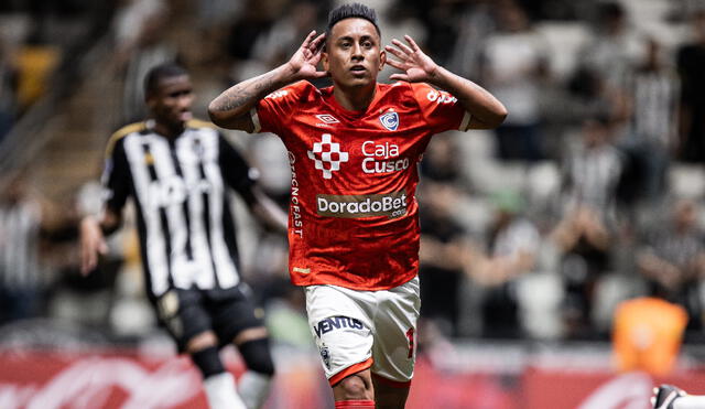 Christian Cueva celebra su tanto de penal. Christian Cueva celebra su tanto de penal.