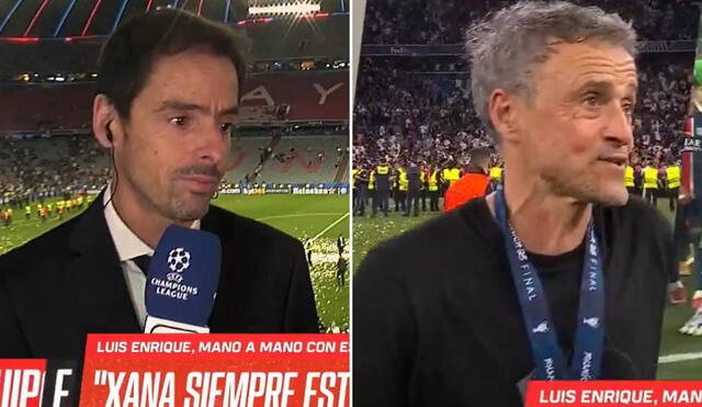 Luis Enrique salió campeón de la Champions League con el Barcelona, cuando su hija estaba viva. Foto: composición LR/captura de ESPN Luis Enrique salió campeón de la Champions League con el Barcelona, cuando su hija estaba viva. Foto: composición LR/captura de ESPN