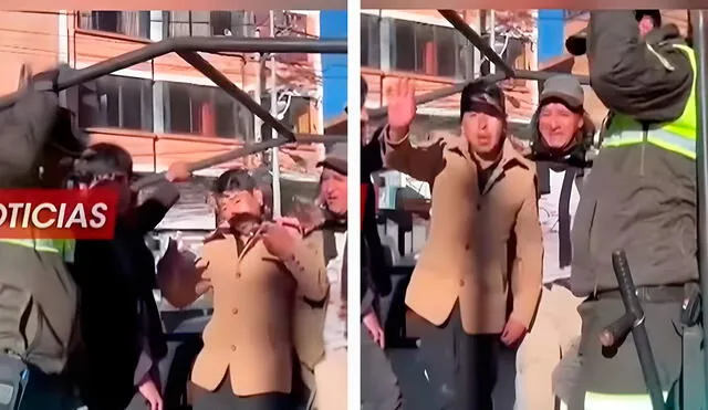 El hombre desató las risas hasta de los policías por su inusual mensaje dedicado a su mamá. Foto: composición LR/ TikTok/ @ahoraelpueblo El hombre desató las risas hasta de los policías por su inusual mensaje dedicado a su mamá. Foto: composición LR/ TikTok/ @ahoraelpueblo