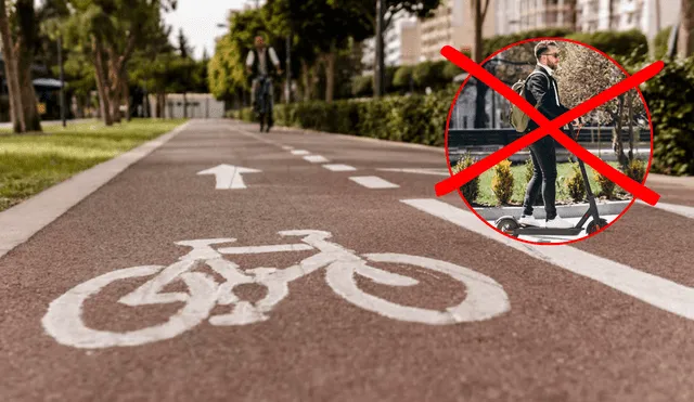 Las bicicletas eléctricas y scooters eléctricos ya no podrán circular por las ciclovías de la ciudad. Foto: Composición LR/ FreePik