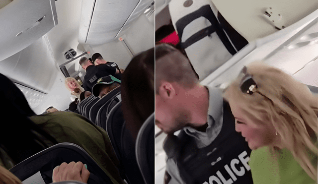 Este altercado provocó que el vuelo se retrase más de 7 horas. Foto: composición LR/TikTok Este altercado provocó que el vuelo se retrase más de 7 horas. Foto: composición LR/TikTok