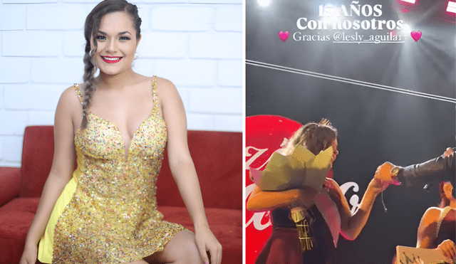 Lesly semanas antes había confirmado la salida del grupo musical para formar una familia. Lesly semanas antes había confirmado la salida del grupo musical para formar una familia.