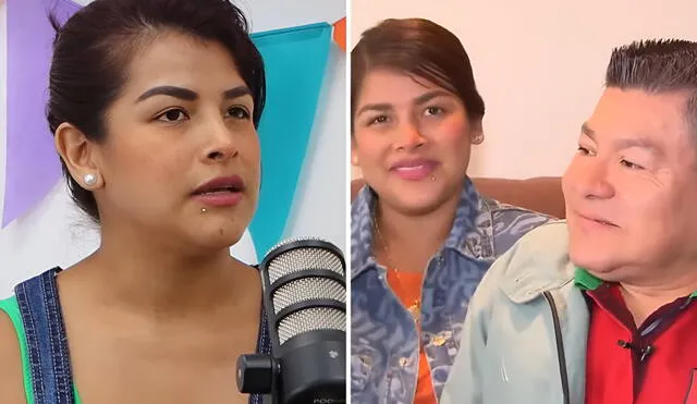 Jhazmín Gutarra, esposa del cantante Dilbert Aguilar, estuvo a su lado en momentos difíciles. Foto: composición LR/captura Nueva Q/captura América TV Jhazmín Gutarra, esposa del cantante Dilbert Aguilar, estuvo a su lado en momentos difíciles. Foto: composición LR/captura Nueva Q/captura América TV