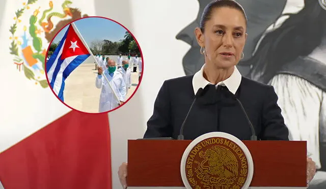 Claudia Sheinbaum negó que exista trabajo forzado a médicos cubanos. Claudia Sheinbaum negó que exista trabajo forzado a médicos cubanos.