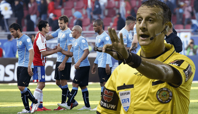 Darío Herrera, arbitro argentino, dirigirá el encuentro entre Uruguay y Paraguay. Foto: Composición LR/ Archivo GLR