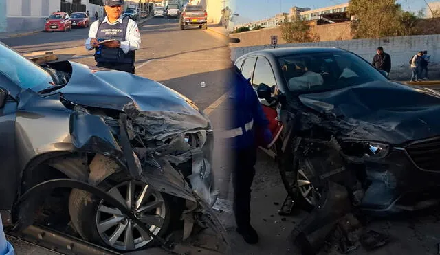 Descuido de la conductora ocasionó que tres escolares resultaran heridos. Foto: Seguridad Ciudadana de Municipalidad Provincial de Arequipa