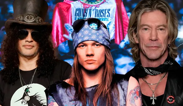 Guns N Roses en Lima. Foto: Composición LR/Captura/Instagram