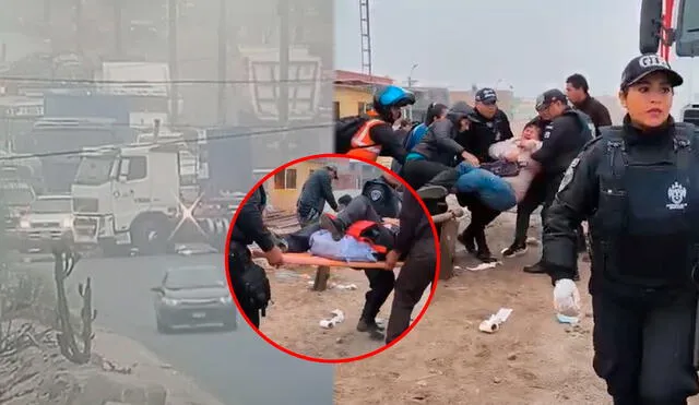 El accidente dejó a 5 personas heridas, entre ellos uno de gravedad. Foto: Composición LR El accidente dejó a 5 personas heridas, entre ellos uno de gravedad. Foto: Composición LR