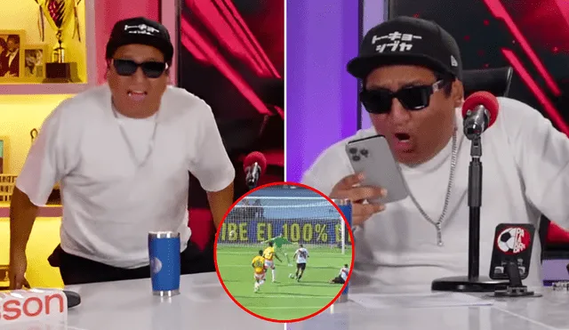 Jorge Luna arremete contra Edison Flores tras fallo de gol en el Colombia vs. Perú y le envía contundente audio. Foto: Composición LR/captura Youtube Jorge Luna arremete contra Edison Flores tras fallo de gol en el Colombia vs. Perú y le envía contundente audio. Foto: Composición LR/captura Youtube