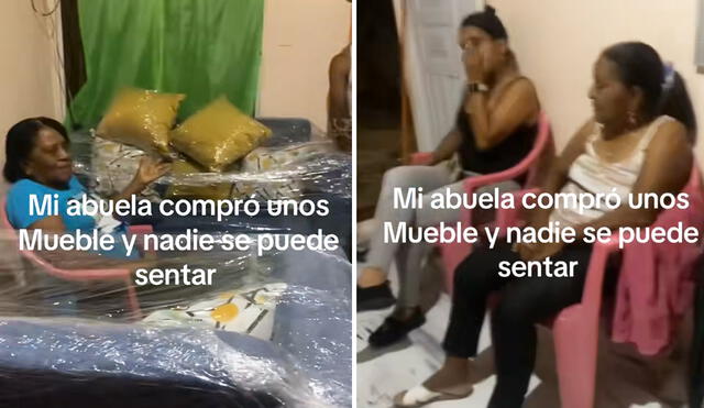 La mujer prefirió conservar los bienes en perfecto estado a disfrutarlos. Foto: composición LR/ TikTok La mujer prefirió conservar los bienes en perfecto estado a disfrutarlos. Foto: composición LR/ TikTok