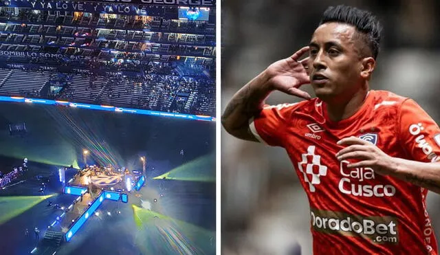 Christian Cueva iba a ser uno de los grandes atractivos en la Explosión Azul de Emelec. Foto: composición AFP/Luis Garcés/X Christian Cueva iba a ser uno de los grandes atractivos en la Explosión Azul de Emelec. Foto: composición AFP/Luis Garcés/X