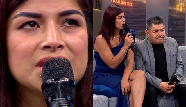 Esposa de Dilbert Aguilar respondió por triple infidelidad. Foto: Composición LR/AméricaTV Esposa de Dilbert Aguilar respondió por triple infidelidad. Foto: Composición LR/AméricaTV