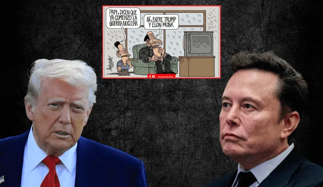 Heduardicidio ironiza la pelea entre Donald Trump y Elon Musk. Foto: composición LR Heduardicidio ironiza la pelea entre Donald Trump y Elon Musk. Foto: composición LR