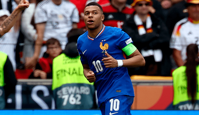 Kylian Mbappé fue la figura del Francia vs Alemania. Foto: AFP