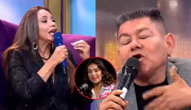 Mónica Cabrejos criticó que Dilbert Aguilar asistiera al pódcast de la ‘Ñañita’, sabiendo del malestar de su esposa Jhazmín Gutarra. Foto: Composición LR/AméricaTV Mónica Cabrejos criticó que Dilbert Aguilar asistiera al pódcast de la ‘Ñañita’, sabiendo del malestar de su esposa Jhazmín Gutarra. Foto: Composición LR/AméricaTV