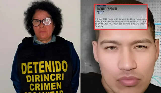 Marina Hernández De la Cruz realiza transacciones al extranjero con dinero de extorsiones. Foto: Composición LR/La República/CDN/captura de pantalla de América TV Marina Hernández De la Cruz realiza transacciones al extranjero con dinero de extorsiones. Foto: Composición LR/La República/CDN/captura de pantalla de América TV