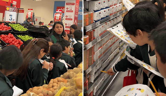 La maestra pedía a sus alumnos anotar los precios y resolver los ejercicios de matemática que indicaba. Foto: composición LR/TikTok/@smcmonterrico La maestra pedía a sus alumnos anotar los precios y resolver los ejercicios de matemática que indicaba. Foto: composición LR/TikTok/@smcmonterrico