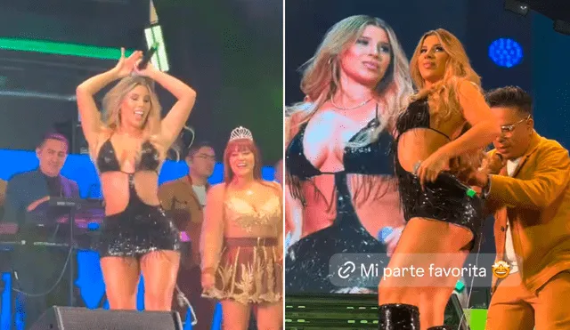 Yahaira Plasencia volvió a compartir escenario junto a Corazón Serrano. Foto: Composición LR/Tiktok. Yahaira Plasencia volvió a compartir escenario junto a Corazón Serrano. Foto: Composición LR/Tiktok.
