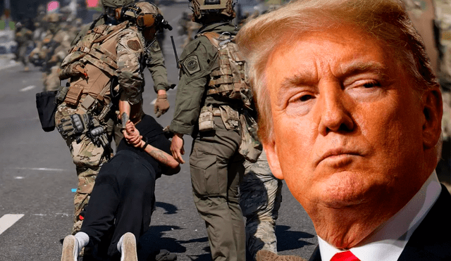 Donald Trump despliega Guardia Nacional en Los Ángeles. Foto: composición LR Donald Trump despliega Guardia Nacional en Los Ángeles. Foto: composición LR