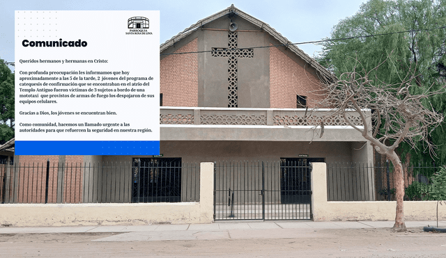 Comunidad parroquial hace un llamado urgente a las autoridades para reforzar la seguridad. Comunidad parroquial hace un llamado urgente a las autoridades para reforzar la seguridad.