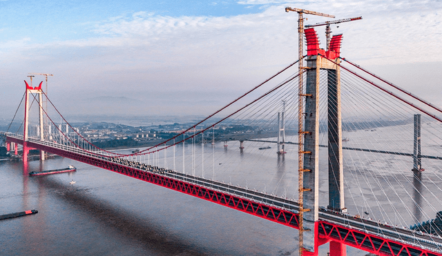 El G3 Tongling Yangtze River Highway‑Railway Bridge, es una extraordinaria megaestructura ubicada en Tongling. Foto: Xi's Moments El G3 Tongling Yangtze River Highway‑Railway Bridge, es una extraordinaria megaestructura ubicada en Tongling. Foto: Xi's Moments