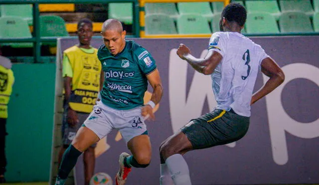 Con esta derrota, el equipo verdiblanco se queda penúltimo en su grupo, con apenas 3 puntos. Foto: Deportivo Cali Con esta derrota, el equipo verdiblanco se queda penúltimo en su grupo, con apenas 3 puntos. Foto: Deportivo Cali
