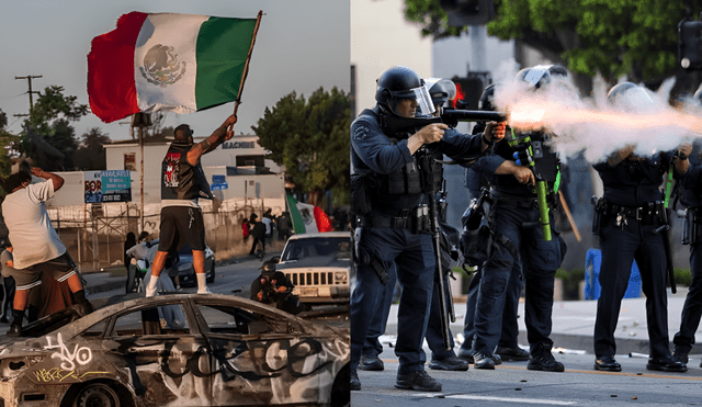 Protestas en California por nuevas políticas migratorias de Trump. Protestas en California por nuevas políticas migratorias de Trump.
