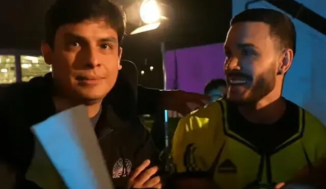 Curwen comenta con ironía sobre el rol de Irivarren en 'Esto es guerra'. Foto: composición LR/ TikTok Curwen comenta con ironía sobre el rol de Irivarren en 'Esto es guerra'. Foto: composición LR/ TikTok