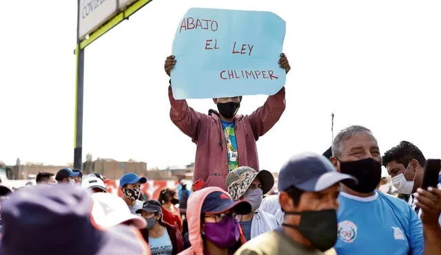 Para las organizaciones agrarias y gremios de trabajadores, esquema perpetúa la inequidad, la ley Chlimper 2.0 va en contra de la Política Nacional Agraria y alienta graves conflictos. Foto: Archivo LR
