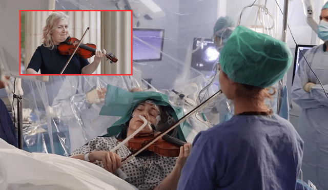 Dagmar Turner fue despertada en medio de la operación para tocar el violín. Foto: Composición LR/ NBC/ BBC Dagmar Turner fue despertada en medio de la operación para tocar el violín. Foto: Composición LR/ NBC/ BBC