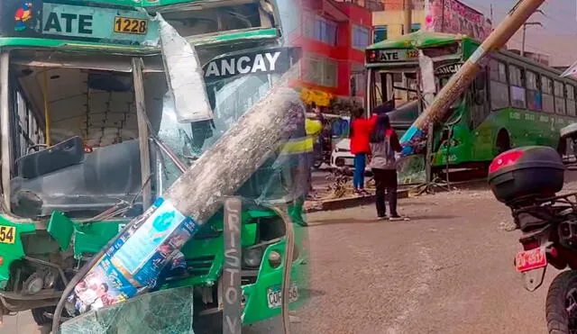 El accidente de tránsito solo dejó daños materiales en la zona. Foto: Roger García/SISCOMTV El accidente de tránsito solo dejó daños materiales en la zona. Foto: Roger García/SISCOMTV