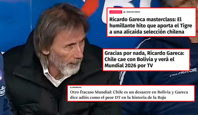 Ricardo Gareca dejaría de ser DT de Chile tras este fracaso. Foto: composición de LR/captura de Movistar Deportes/RedGol Ricardo Gareca dejaría de ser DT de Chile tras este fracaso. Foto: composición de LR/captura de Movistar Deportes/RedGol