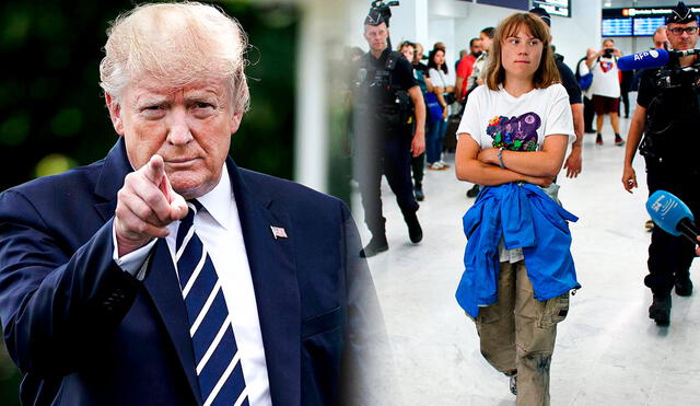 Greta Thunberg enfrenta burlas de Donald Trump tras su denuncia contra Israel. Greta Thunberg enfrenta burlas de Donald Trump tras su denuncia contra Israel.