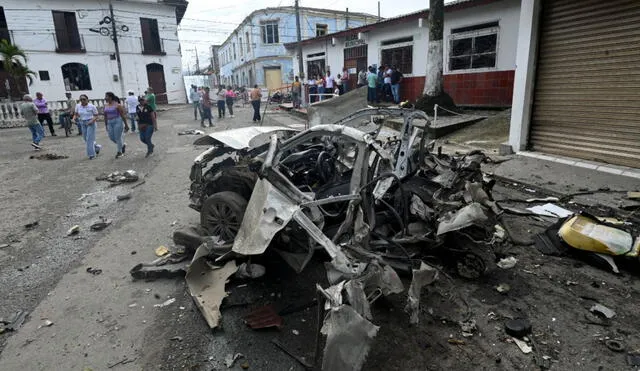 Atentados en Colombia ocasionó daños materiales, personas heridas y muertes. Foto: AFP Atentados en Colombia ocasionó daños materiales, personas heridas y muertes. Foto: AFP