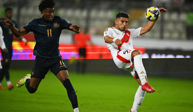 Perú tiene 12 puntos en la tabla de posiciones. Ecuador suma 25 unidades. Foto: Conmebol Perú tiene 12 puntos en la tabla de posiciones. Ecuador suma 25 unidades. Foto: Conmebol
